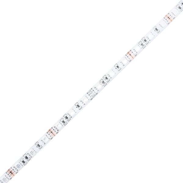 vidaXL Sängram med LED-lampor vit 75x190 cm