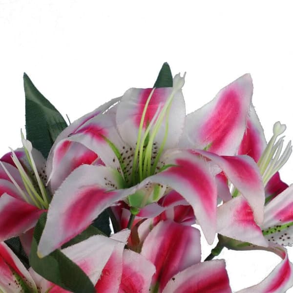 Kimpussa 7 vaaleanpunaista liljaa, 34 cm