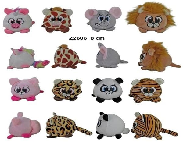 Viidakon eläinten pallo 8cm MIX