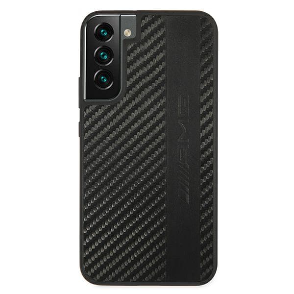 AMG Carbon Stripe&Embossed cover til Galaxy S22+, sort