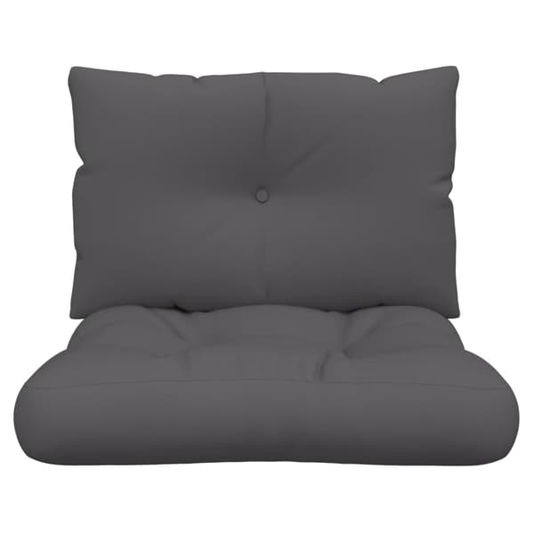 vidaXL Pallsoffkuddar, 2 st, Antracit, Tyg
