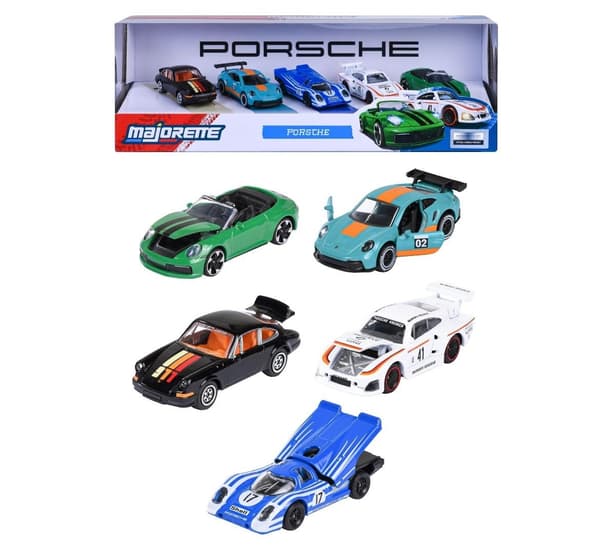 Majorette Porsche 5 stk.