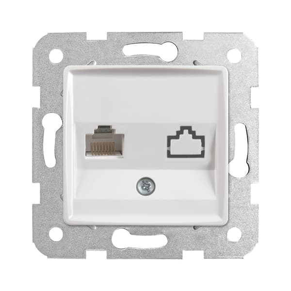 Datortang 1xrj45 kat.5e, linnera S vit
