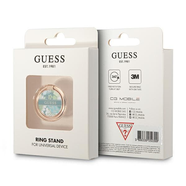 Guess MagSafe -sormusteline kukkakuviolla, vihreä