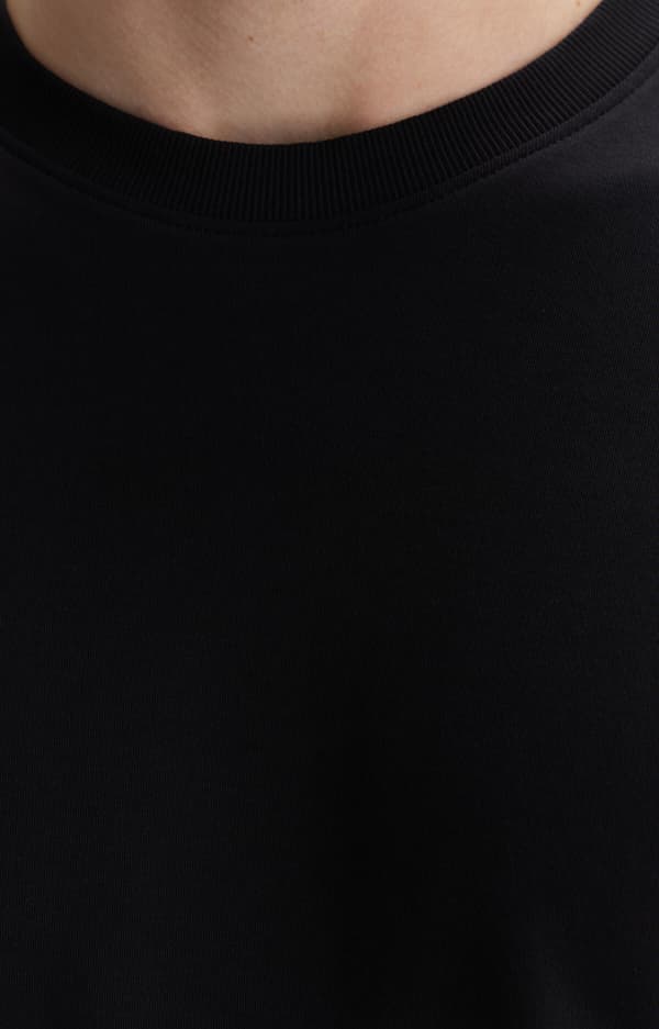 Ensfarvet T-shirt L
