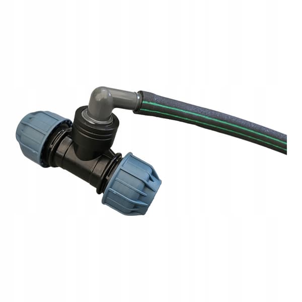 Fleksibel sprinklerforbindelse 3/4" og PE 20 T-stykke