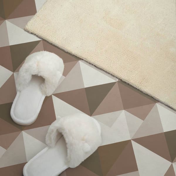 Självhäftande vinylpanel - Tryckt dekoration 100x50 cm triangulär geometri