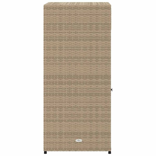 vidaXL Puutarhakaappi, Beige, 55x55x111 cm, Polyrottinki