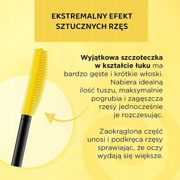 Eveline Extension Volume Push Up x10 - mascara sort 10 ml