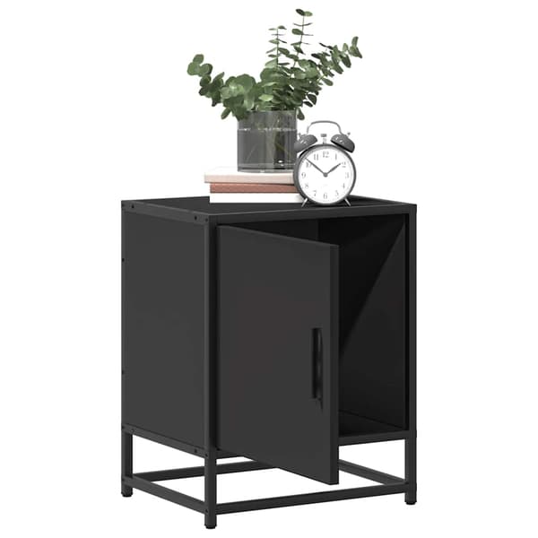 vidaXL sengebord, sort, 40x31x50 cm