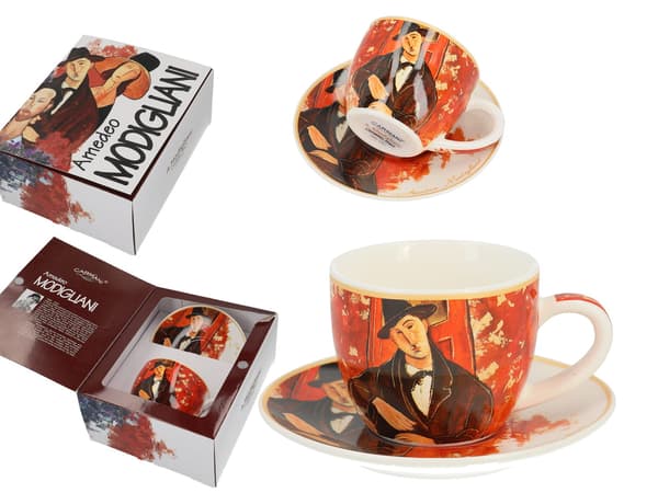 Carmani, espressokop og underkop af A. Modigliani