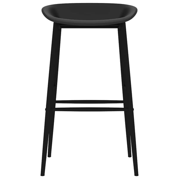 vidaXL Barstolar, set om 4, svart
