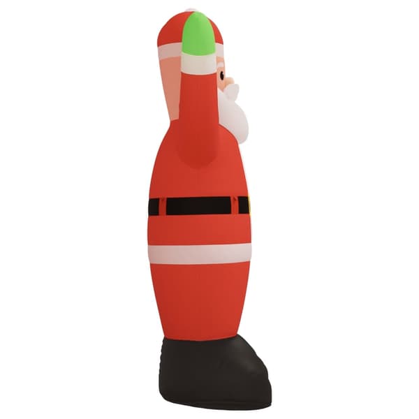 vidaXL Oppustelig julemand med LED-lys, 820 cm