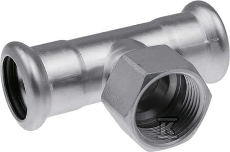 T-stykke 76.1X3/4 GW rustfri presse