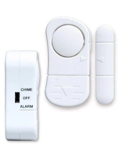 Mini magnetiskt larm Dubbelfunktion Ingångssignal Batterilarm 105 dB