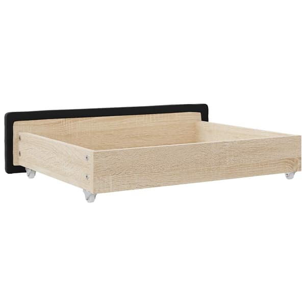 vidaXL skuffer under sengen, 2 stk., sort