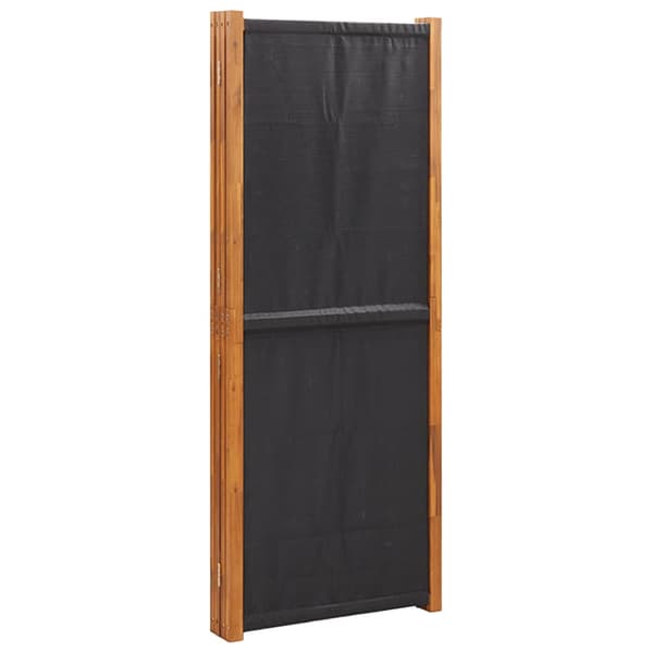 vidaXL 4-panels rumdeler sort 280 x 180 cm