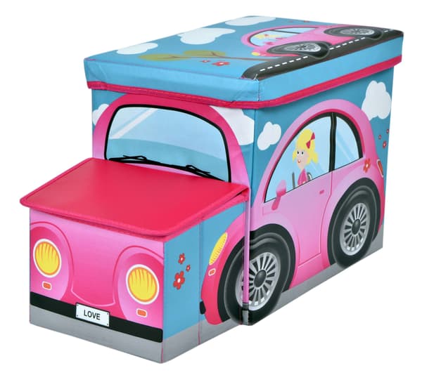 Lelulaatikko Vaaleanpunainen auto
