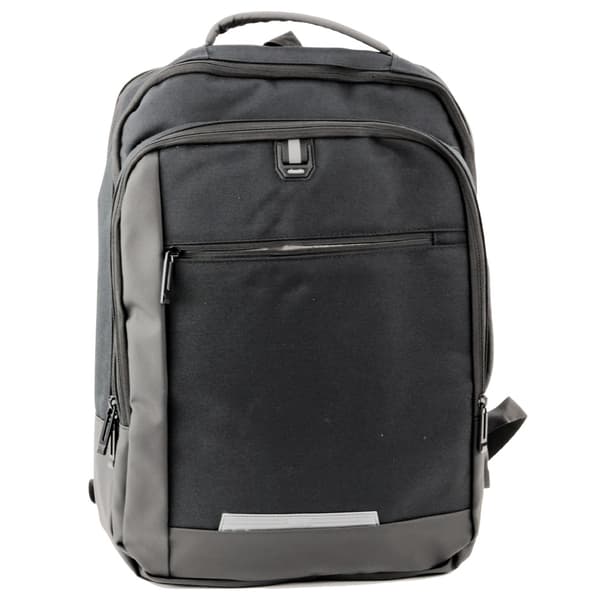 Yritysreppu USB-läppäritaskulla musta 16L 45cm