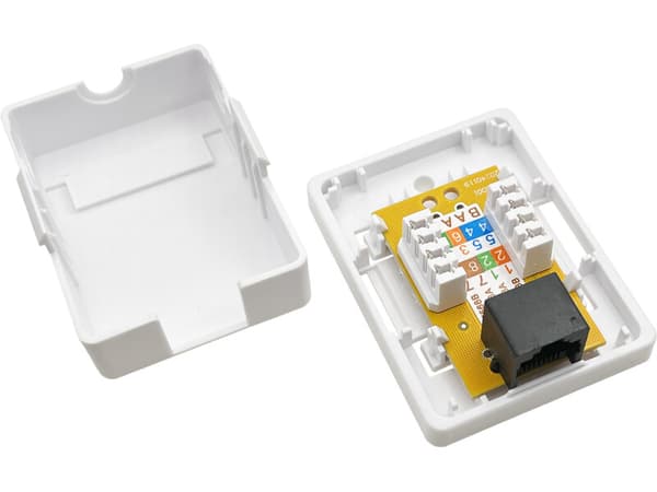UTP-stikkontakt kat.6 1xRJ45 Alantec