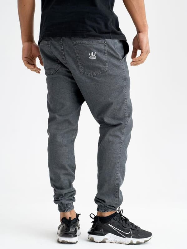 Herr grå Jigga Crown XL joggingjeans