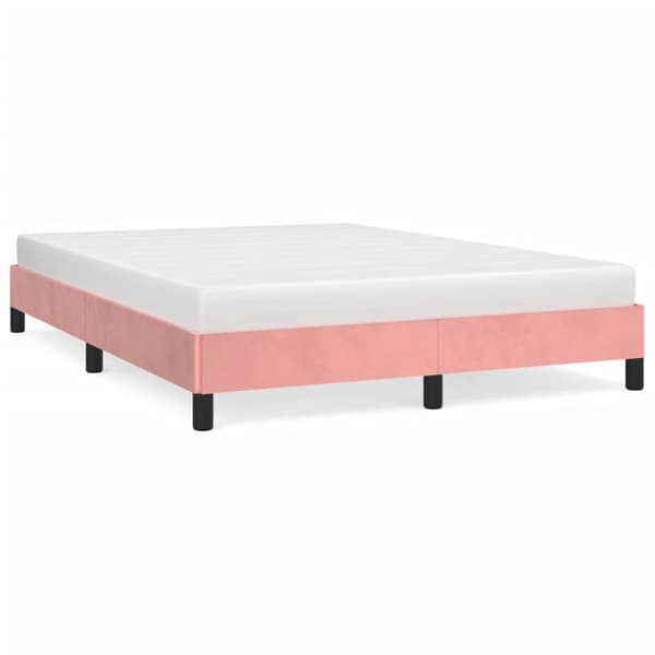 vidaXL Sängynrunko pinkki 140x190 cm sametti