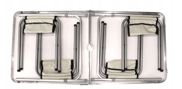 OXE8211 KLAPPBART HAVEBORD + 4 STOLE KUPFERT