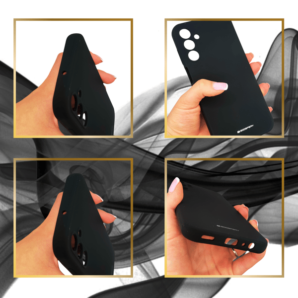 Mercury Silikone Etui til Galaxy A15 5G, Sort