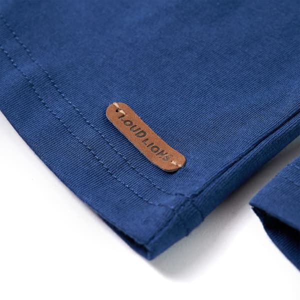 Barn långärmad T-shirt, indigo, 92
