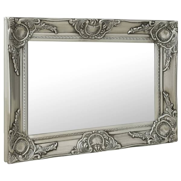 vidaXL Barock väggspegel 60x40 cm silver