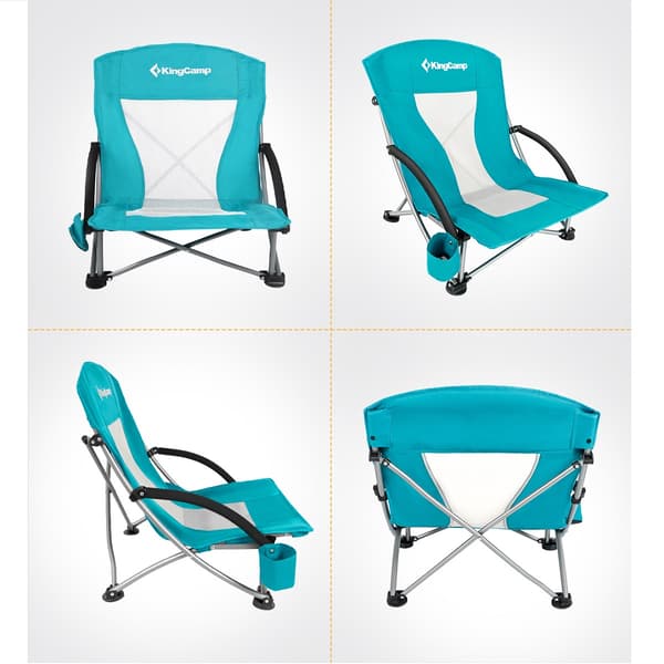 KING CAMP Deluxe foldbar campingstol turkis