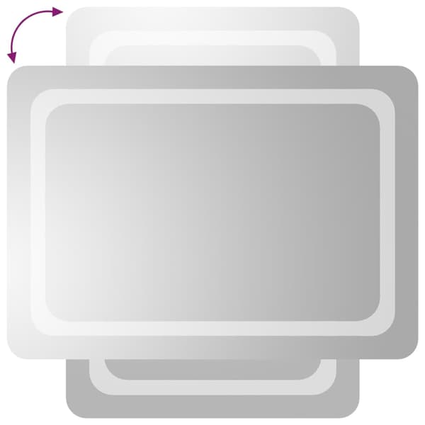 vidaXL Badrumsspegel med LED, 50x70 cm