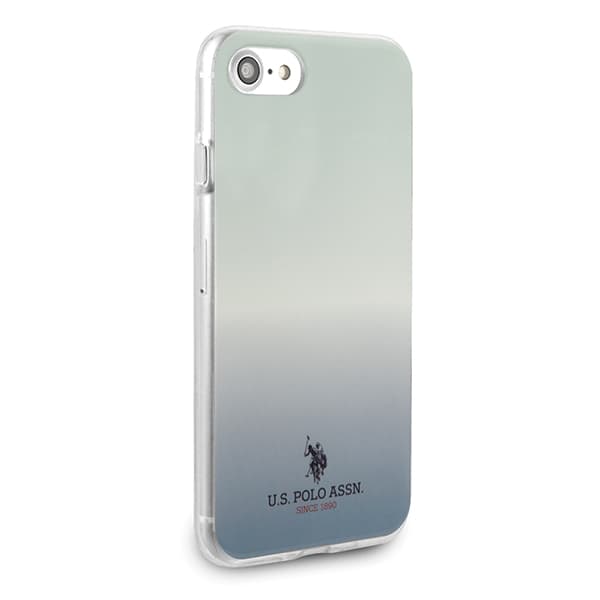 US Polo Gradient Pattern Collection-cover til iPhone 7/8/SE 2020 / SE 2022, blåt