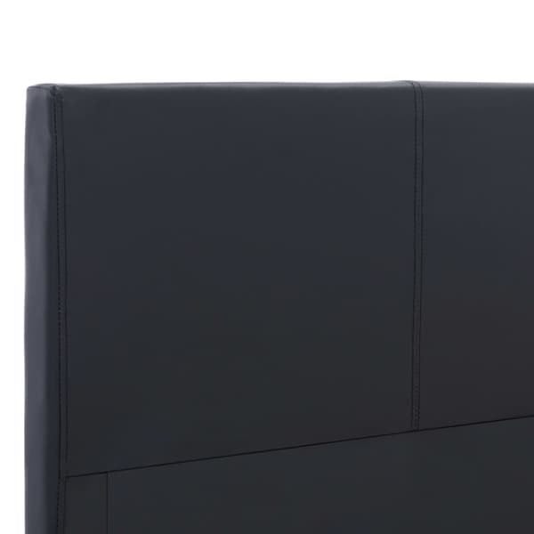 vidaXL sengestel sort kunstlæder 180 x 200 cm