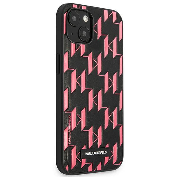 Karl Lagerfeld Monogram Plaque-cover til iPhone 13 mini, pink