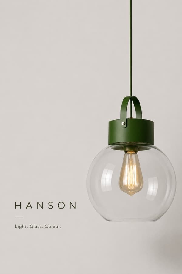 Hængelampe 1xE27 Hanson Hvid