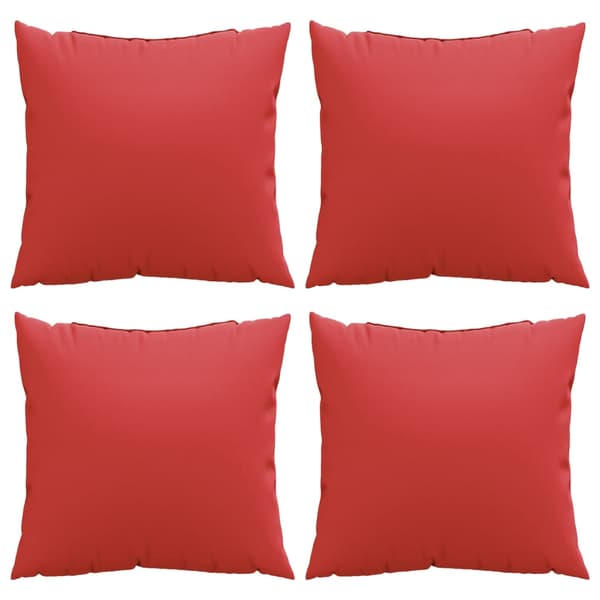 vidaXL sofahynder, 4 stk., rød, 40x40 cm, stof