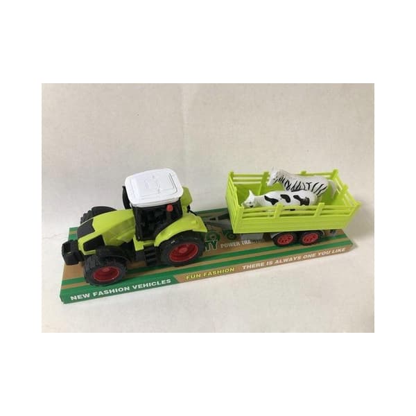 Traktor med landbrugsmaskiner