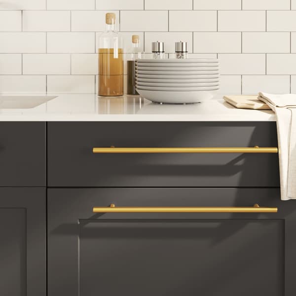 vidaXL skabsgreb, 10 stk., guld, 320 mm, rustfrit stål