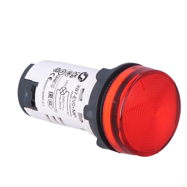 Signallampe 230V LED rød