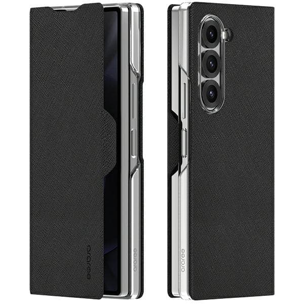 Araree Bonnet Diary-etui til Galaxy Z Fold6, sort