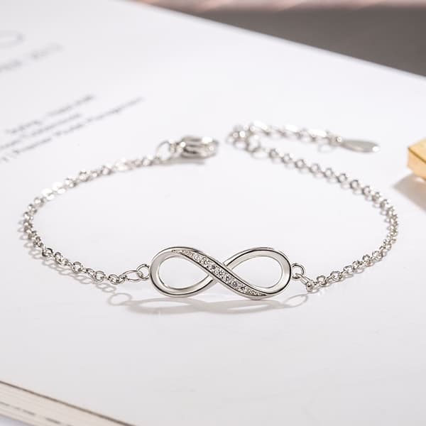 Guld Armbånd Kæder Krystaller Infinity Vedhæng
