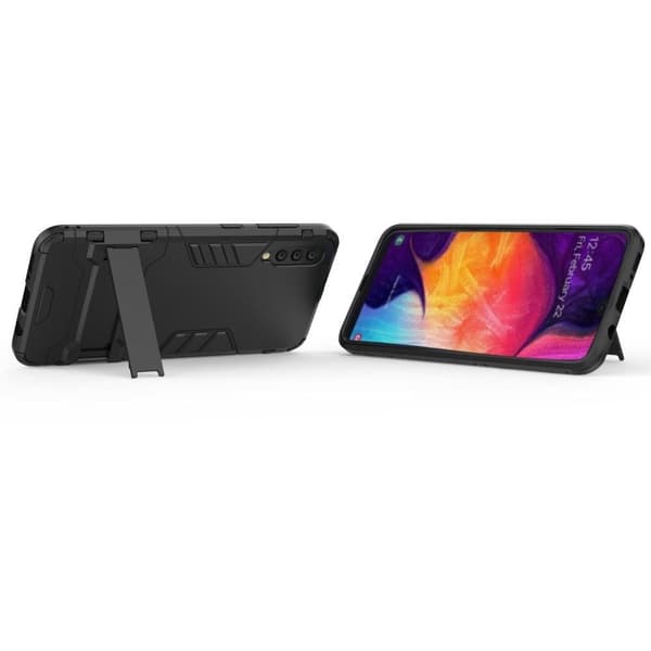 KickStand cover til Samsung Galaxy A50s / A50 / A30s - Sort