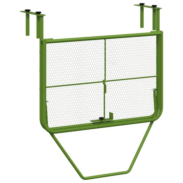 vidaXL Balkongbord grönt 60x40 cm stål