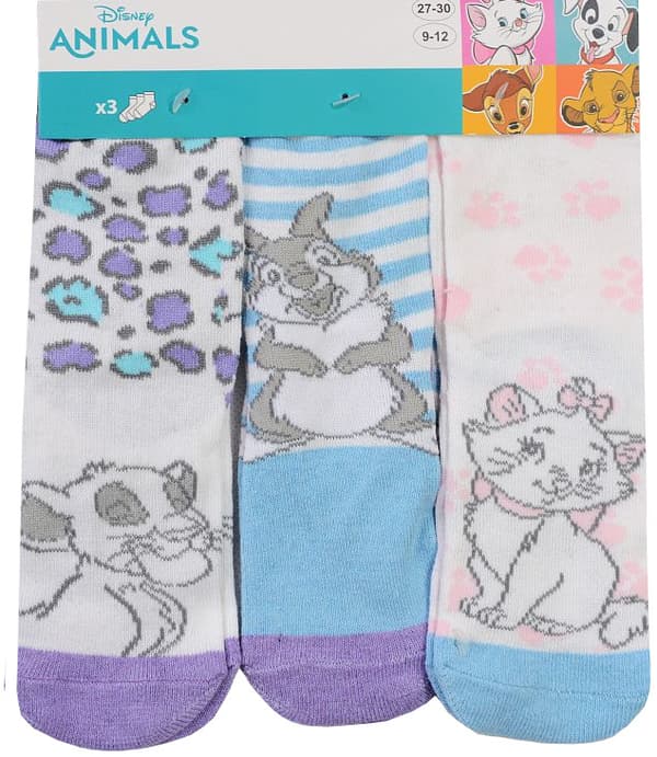 DISNEY DJURSTRUMPORROR flickstrumpor 3-pack 27/30 ER02H
