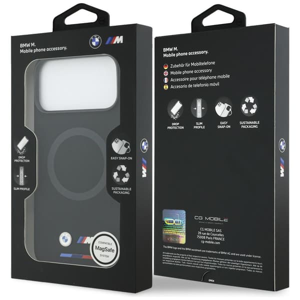 BMW M Silikone Logo MagSafe-cover til iPhone 17 Pro Max, sort