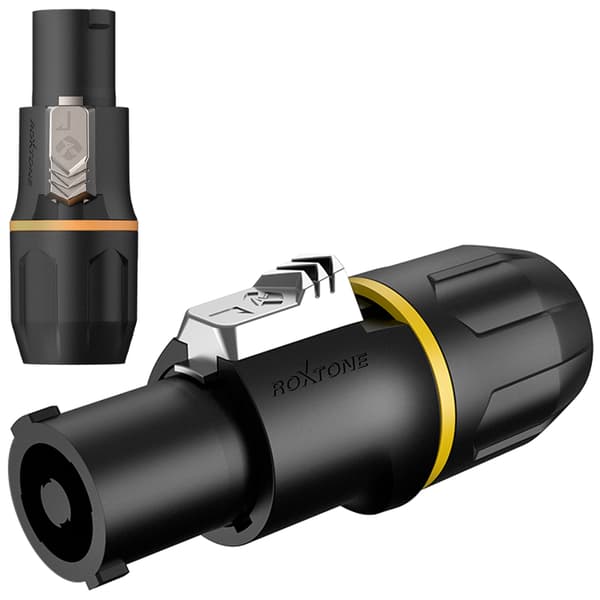 Højttalerstik 4-benet Roxtone RS4FP-YL