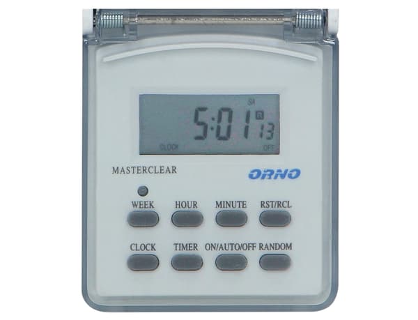 Extern elektronisk timer LCD-display IP44-brytare