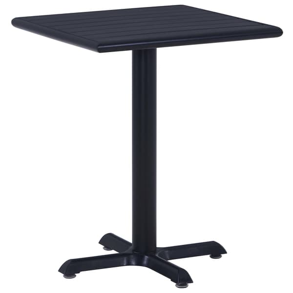 vidaXL havebord, sort, 60x60x75 cm