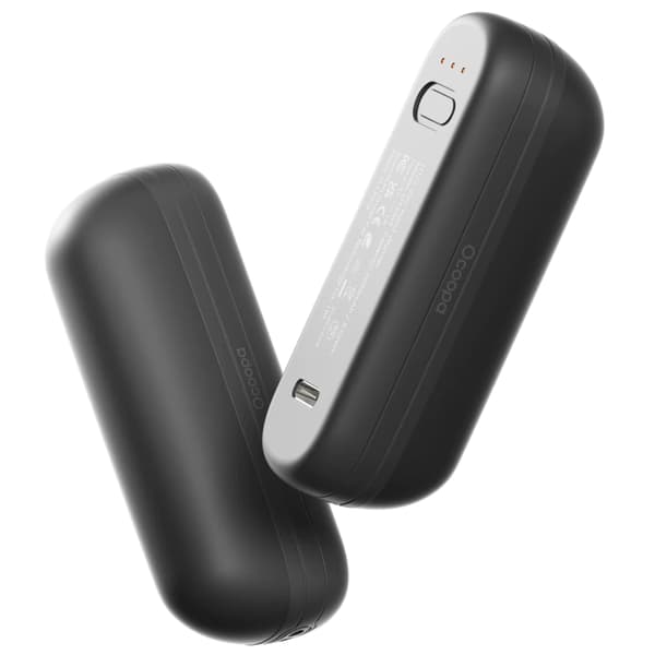 Ocoopa UT2s mini håndvarmer 2x6 timer 2x2600 mAh sort